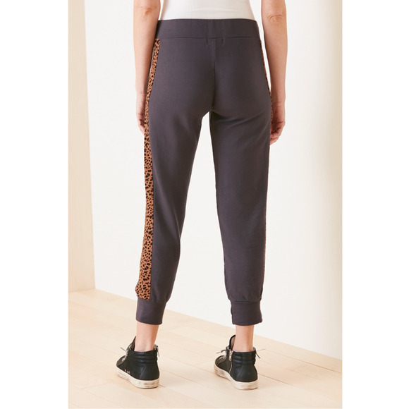 MONROW Evereve NWT Leopard Sporty Gray Jogger // XS - Picture 2 of 9